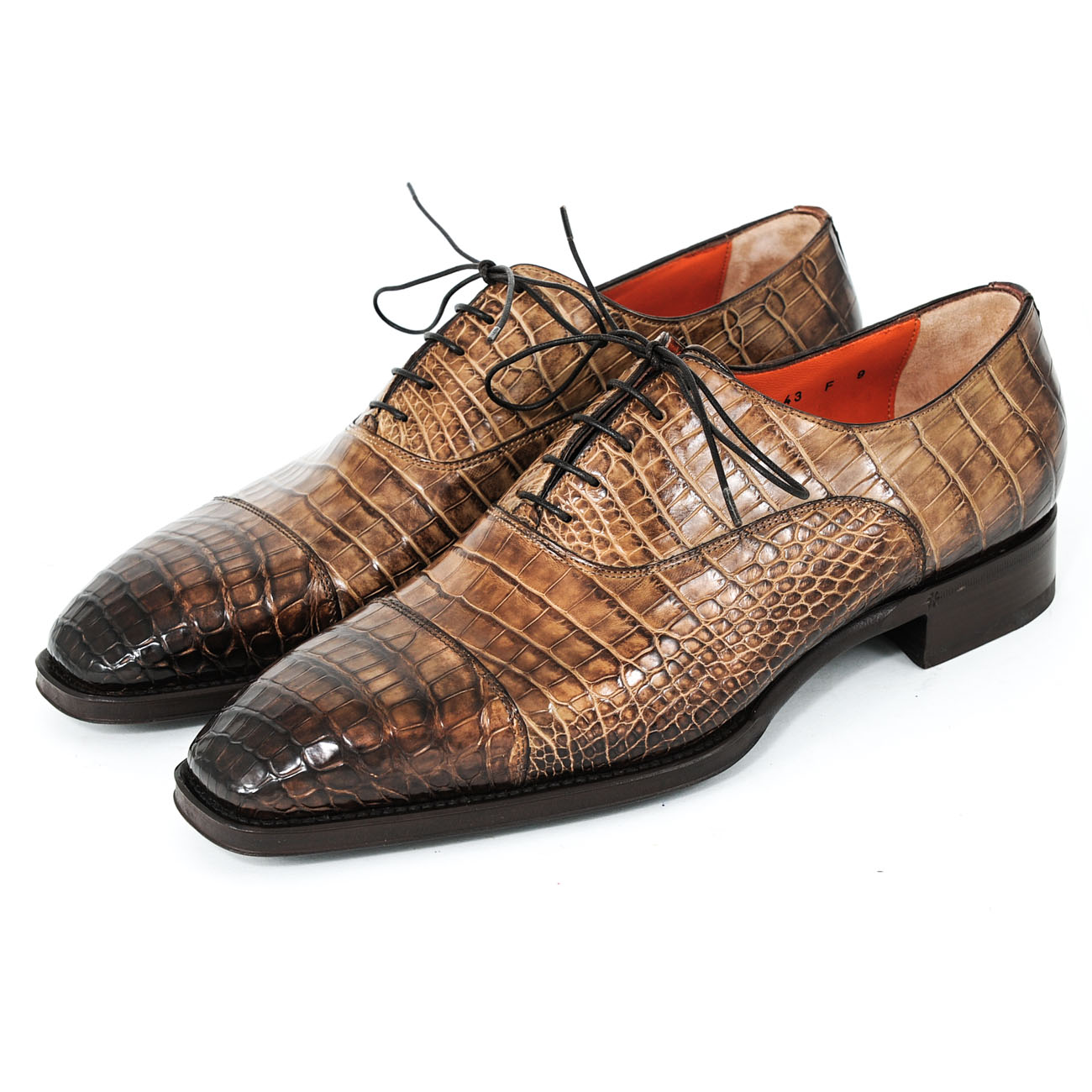 croco leather shoes