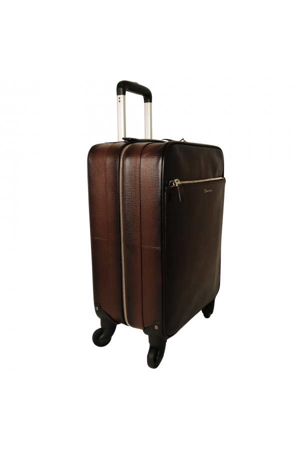 Santoni Travel Suitcase brun (39874)